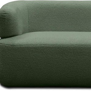 2-Sitzer DOMO COLLECTION 800012 Sofas Gr. B/H/T: 160 cm x 71 cm x 86 cm, Flausch, grün 2-Sitzer Sofas Formschöner