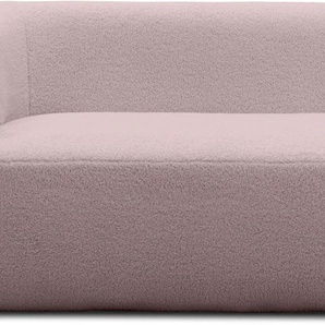 2-Sitzer DOMO COLLECTION 800012 Sofas Gr. B/H/T: 160 cm x 71 cm x 86 cm, Flausch, rosa (altrosa) 2-Sitzer Sofas