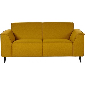 2-Sitzer DOMO COLLECTION Amora Sofas Gr. B/H/T: 178 cm x 81 cm x 90 cm, Struktur fein, Mit Federkern, gelb 2-Sitzer Sofas
