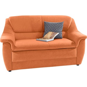 2-Sitzer DOMO COLLECTION Lale Sofas Gr. B/H/T: 148 cm x 88 cm x 93 cm, Microfaser PRIMABELLE, ohne Funktion, orange (terrakotta) 2-Sitzer Sofas optimal für kleinere Räume