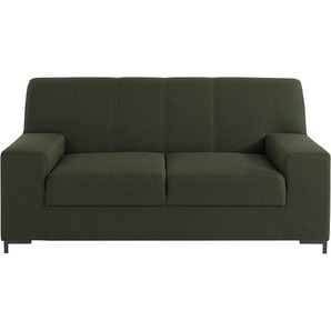 2-Sitzer DOMO COLLECTION Ledas Sofas Gr. B/H/T: 170 cm x 83 cm x 88 cm, Struktur fein, grün 2-Sitzer Sofas