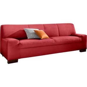 2-Sitzer DOMO COLLECTION Norma Sofas Gr. B/H/T: 192 cm x 74 cm x 85 cm, Kunstleder SOFTLUX, ohne Funktion, rot 2-Sitzer Sofas