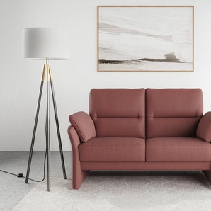 2-Sitzer DOMO COLLECTION Pina Sofas Gr. B/H/T: 159 cm x 95 cm x 88 cm, Microfaser hochflorig, Mit Federkern, lila (beere) 2-Sitzer Sofas