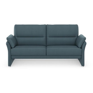 2-Sitzer DOMO COLLECTION Pina Sofas Gr. B/H/T: 199 cm x 95 cm x 88 cm, Lu x us-Microfaser Lederoptik, Mit Federkern, blau (petrol) 2-Sitzer Sofas