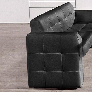 2-Sitzer EXXPO - SOFA FASHION Barista Sofas Gr. B/H/T: 162 cm x 82 cm x 68 cm, Kunstleder SOFTLUX, schwarz 2-Sitzer Sofas mit Rückenlehne
