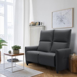 2-Sitzer EXXPO - SOFA FASHION Exxpo Fado Sofas Gr. B/H/T: 128 cm x 107 cm x 90 cm, Kunstleder, mit Rela x funktion, grau 2-Sitzer Sofas Inklusive Relaxfunktion und wahlweise Ablagefach