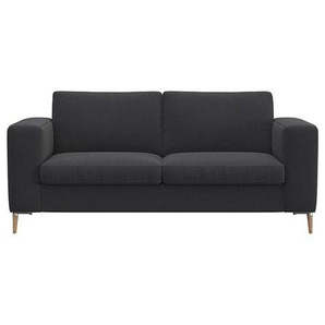 2-Sitzer FLEXLUX Fiore Sofas Gr. B/H/T: 164 cm x 85 cm x 92 cm, Lederoptik, schwarz (gorilla blac) 2-Sitzer Sofas