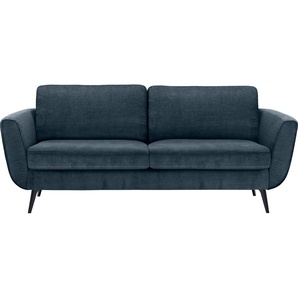 2-Sitzer FURNINOVA Smile Sofas Gr. B/H/T: 177 cm x 85 cm x 93 cm, Velours, ohne Bettfunktion, blau (petrol) 2-Sitzer Sofas im skandinavischen Design