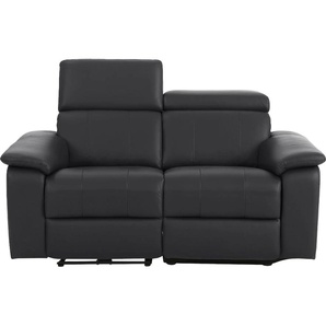 2-Sitzer HOME AFFAIRE Binado Sofas Gr. B/T: 158 cm x 99 cm, Kunstleder, mit motorischer Relaxfunktion-mit USB-Anschluss, schwarz 2-Sitzer Sofas mit manueller oder elektrischer Relaxfunktion USB-Anschluss
