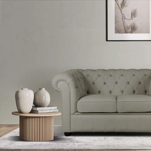 2-Sitzer HOME AFFAIRE CHARENTE Sofas Gr. B/H/T: 147 cm x 74 cm x 89 cm, Struktur weich, grau (taupe) 2-Sitzer Sofas hochwertige Knopfheftung, BTH: 1478974 cm