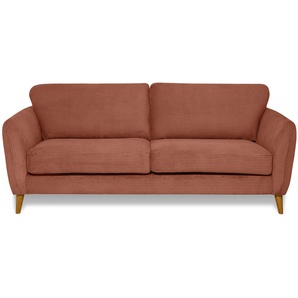 2-Sitzer HOME AFFAIRE MARSEILLE Sofa 170 cm Sofas Gr. B/H/T: 170 cm x 88 cm x 90 cm, Cord, pink (blush) 2-Sitzer Sofas mit Massivholzbeinen aus Eiche, verschiedene Bezüge und Farbvarianten
