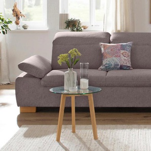 2-Sitzer HOME AFFAIRE Maven Sofas Gr. B/H/T: 195 cm x 78 cm x 90 cm, Softstruktur, ohne Funktion, grau (taupe) 2-Sitzer Sofas