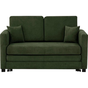 2-Sitzer HOME AFFAIRE Mexico Sofas Gr. B/H/T: 140 cm x 87 cm x 83 cm, Lu x us-Microfaser weich, grün 2-Sitzer Sofas