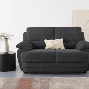 2-Sitzer HOME AFFAIRE Nebolo Sofas Gr. B/H/T: 174 cm x 97 cm x 100 cm, Luxus-Microfaser, schwarz (black) 2-Sitzer Sofas