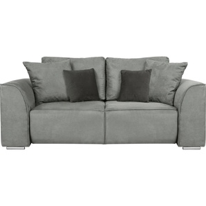 2-Sitzer INOSIGN Beatrice Sofas Gr. B/H/T: 195 cm x 92 cm x 107 cm, Lu x us-Microfaser Lederoptik, grau 2-Sitzer Sofas