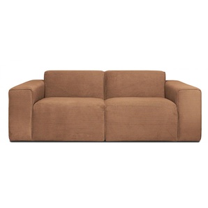 2-Sitzer INOSIGN Clayton Sofas Gr. B/H/T: 202 cm x 70 cm x 96 cm, Cord, braun (light brown) 2-Sitzer Sofas in einem trendigen Cord-Bezug, verschiedene Kombinationen verfügbar