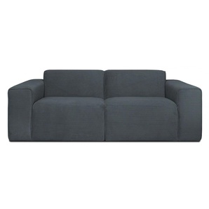 2-Sitzer INOSIGN Clayton Sofas Gr. B/H/T: 202 cm x 70 cm x 96 cm, Cord, grau (grey) 2-Sitzer Sofas
