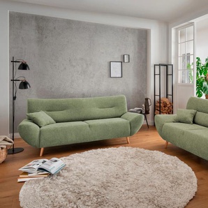 2-Sitzer INOSIGN Drago Sofas Gr. B/H/T: 173 cm x 81 cm x 90 cm, Struktur, Bezugsfarbe grün-2-Sitzer, grün 2-Sitzer Sofas frei im Raum stellbar, versch. Stoffe, 3-, & Sessel verfügbar