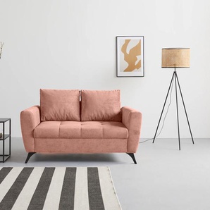 2-Sitzer INOSIGN Lörby Sofas Gr. B/H/T: 160 cm x 90 cm x 92 cm, Feincord, Feincord, rosa (flamingo) 2-Sitzer Sofas