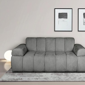 2-Sitzer INOSIGN LYOTH Sofas Gr. B/H/T: 180 cm x 71 cm x 93 cm, Chenille, grau (dunkelgrau) 2-Sitzer Sofas
