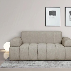 2-Sitzer INOSIGN LYOTH Sofas Gr. B/H/T: 180 cm x 71 cm x 93 cm, Struktur weich, grau (taupe) 2-Sitzer Sofas