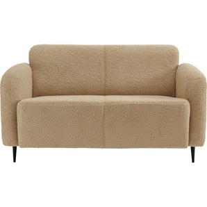 2-Sitzer INOSIGN Marone Sofas Gr. B/H/T: 140 cm x 76 cm x 90 cm, Lu x us-Microfaser weich, 2-Sitzer, beige (creme) 2-Sitzer Sofas