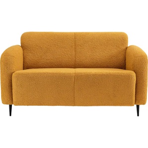2-Sitzer INOSIGN Marone Sofas Gr. B/H/T: 140 cm x 76 cm x 90 cm, Lu x us-Microfaser weich, 2-Sitzer, gelb 2-Sitzer Sofas