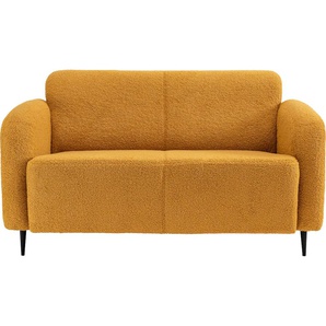 2-Sitzer INOSIGN Marone Sofas Gr. B/H/T: 140 cm x 76 cm x 90 cm, Luxus-Microfaser weich, 2-Sitzer, gelb 2-Sitzer Sofas