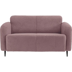2-Sitzer INOSIGN Marone Sofas Gr. B/H/T: 140 cm x 76 cm x 90 cm, Lu x us-Microfaser weich, 2-Sitzer, rosa 2-Sitzer Sofas
