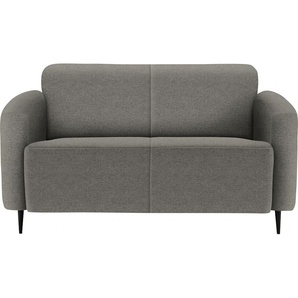 2-Sitzer INOSIGN Marone Sofas Gr. B/H/T: 140 cm x 76 cm x 90 cm, Struktur fein, 2-Sitzer, grau (anthrazit) 2-Sitzer Sofas
