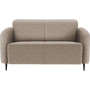 2-Sitzer INOSIGN Marone Sofas Gr. B/H/T: 140 cm x 76 cm x 90 cm, Struktur fein, 2-Sitzer, grau (taupe) 2-Sitzer Sofas