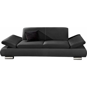 2-Sitzer MAX WINZER Toulouse Sofas Gr. B/H/T: 190 cm x 75 cm x 89 cm, Kunstleder SOFTLUX, schwarz 2-Sitzer Sofas mit klappbaren Armlehnen, Breite 190 cm