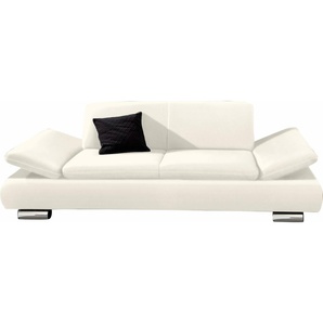 2-Sitzer MAX WINZER Toulouse Sofas Gr. B/H/T: 190 cm x 75 cm x 89 cm, Kunstleder SOFTLUX, weiß 2-Sitzer Sofas mit klappbaren Armlehnen, Breite 190 cm