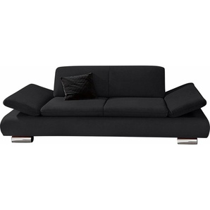 2-Sitzer MAX WINZER Toulouse Sofas Gr. B/H/T: 190 cm x 75 cm x 89 cm, Lu x us-Microfaser, schwarz 2-Sitzer Sofas mit klappbaren Armlehnen, Breite 190 cm