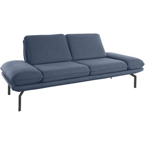 2-Sitzer OTTO PRODUCTS Bennid Sofas Gr. B/H/T: 208 cm x 83 cm x 95 cm, Struktur (recyceltes Polyester), Sitzbreite 65cm ohne Funktion, blau 2-Sitzer Sofas