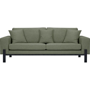 2-Sitzer OTTO PRODUCTS Ennis Sofas Gr. B/H/T: 197 cm x 86 cm x 88 cm, Samtoptik recycelt, grün 2-Sitzer Sofas Verschiedene Bezugsqualitäten: Baumwolle, recyceltes Polyester