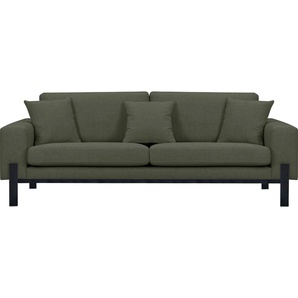 2-Sitzer OTTO PRODUCTS Ennis Sofas Gr. B/H/T: 197 cm x 86 cm x 88 cm, Struktur fein recycelt, grün 2-Sitzer Sofas Verschiedene Bezugsqualitäten: Baumwolle, recyceltes Polyester