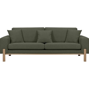 2-Sitzer OTTO PRODUCTS Hanne Sofas Gr. B/H/T: 197 cm x 86 cm x 88 cm, Struktur fein recycelt, grün 2-Sitzer Sofas Verschiedene Bezugsqualitäten: Baumwolle, recyceltes Polyester