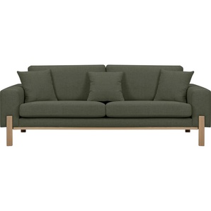 2-Sitzer OTTO PRODUCTS Hanne Sofas Gr. B/H/T: 197 cm x 86 cm x 88 cm, Struktur fein recycelt, grün 2-Sitzer Sofas Verschiedene Bezugsqualitäten: Baumwolle, recyceltes Polyester