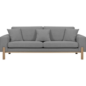 2-Sitzer OTTO PRODUCTS Hanne Sofas Gr. B/H/T: 197 cm x 86 cm x 88 cm, Struktur fein recycelt, grau (anthrazit) 2-Sitzer Sofas Verschiedene Bezugsqualitäten: Baumwolle, recyceltes Polyester