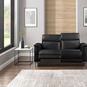 2-Sitzer PLACES OF STYLE Lund Sofas Gr. B/H/T: 160 cm x 97 cm x 100 cm, Kunstleder, manuelle Rela x funktion auf linker Seite, schwarz 2-Sitzer Sofas manueller od. elektrischer Relaxfunktion und USB
