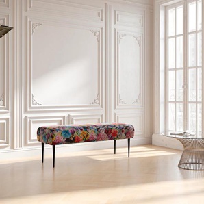 2-Sitzer PLACES OF STYLE Sofas Gr. B/H/T: 119 cm x 52 cm x 54 cm, Jacquard, rosa (rose, rot) 2-Sitzer Sofas mit Knopfheftung,in verschieden Stoffarten