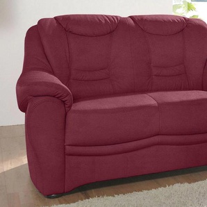 2-Sitzer SIT&MORE Bansin Sofas Gr. B/H/T: 148 cm x 94 cm x 95 cm, Luxus-Microfaser ALTARA NUBUCK, rot (bordeaux) 2-Sitzer Sofas inklusive Federkern