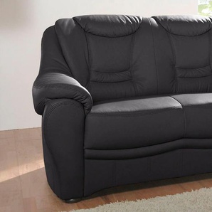 2-Sitzer SIT&MORE Bansin Sofas Gr. B/H/T: 148 cm x 94 cm x 95 cm, NaturLEDER, schwarz 2-Sitzer Sofas inklusive Federkern