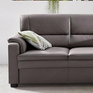 2-Sitzer SIT&MORE Pisa Sofas Gr. B/H/T: 133 cm x 89 cm x 90 cm, NaturLEDER, braun (mokka) 2-Sitzer Sofas mit Federkern