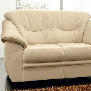 2-Sitzer SIT&MORE Savona Sofas Gr. B/H/T: 148 cm x 90 cm x 90 cm, Kunstleder SOFTLUX, beige (creme) 2-Sitzer Sofas