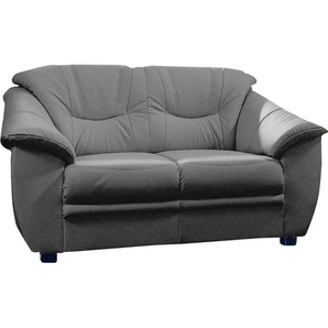 2-Sitzer SIT&MORE Savona Sofas Gr. B/H/T: 148 cm x 90 cm x 90 cm, NaturLEDER, schwarz 2-Sitzer Sofas inklusive Federkern