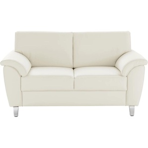 2-Sitzer SIT&MORE Texel Sofas Gr. B/H/T: 151 cm x 87 cm x 88 cm, Kunstleder SOFTLUX, mit Federkern, beige (cream) 2-Sitzer Sofas inklusive Federkern