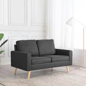 2-Sitzer-Sofa Dunkelgrau Stoff