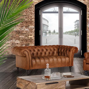 2-Sitzer Fireside Braun Microfaser Cate 205 x 74 x 101cm Modern